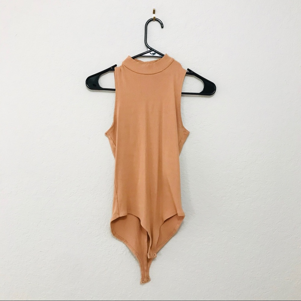 Peach body suit